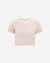 Baby Fox cropped T-Shirt - Base Blu