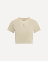 Baby Fox cropped T-Shirt - Base Blu