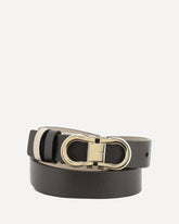 Reversible leather Belt - BLACK | Base Blu