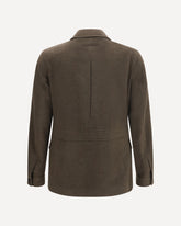 Giacca Falcon in Oasi cashmere Elements - VERDE | Base Blu
