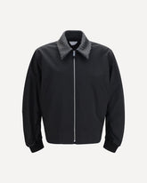 Padded technical nylon Jacket - BLACK | Base Blu