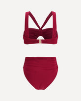 Daylight Knot Detail Swimsuit - BORDEAUX | Base Blu