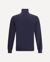 Cashmere turtleneck Sweater - BLUE | Base Blu