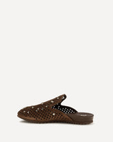 Braidy Mules Shoes - BROWN | Base Blu