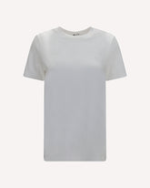 Embroidered jersey T-shirt - WHITE | Base Blu