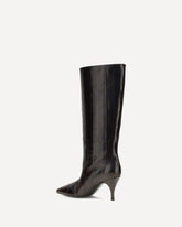 Tall leather Boots - BROWN | Base Blu