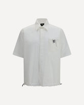 Cotton poplin Shirt - WHITE | Base Blu