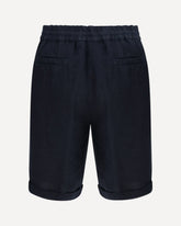 Linen Dyed Shorts - BLUE | Base Blu