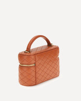 Vanity Gaby leather Handbag - ORANGE | Base Blu