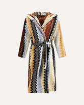 Giacomo hooded Bathrobe - MULTICOLOUR | Base Blu