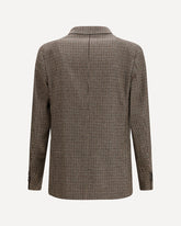 Virgin wool single-breasted Blazer - BROWN | Base Blu