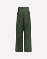 Bogart silk twill Trousers - GREEN | Base Blu