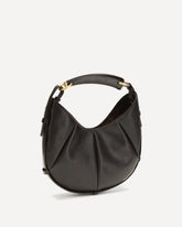 Small leather Mombasa Handbag - BROWN | Base Blu