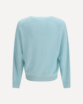 Ralph crewneck Sweater in silk and cashmere - LIGHT BLUE | Base Blu