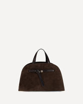 Borsa a Mano Romy in suede - MARRONE | Base Blu