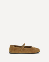 Suede leather Ballerinas - BROWN | Base Blu