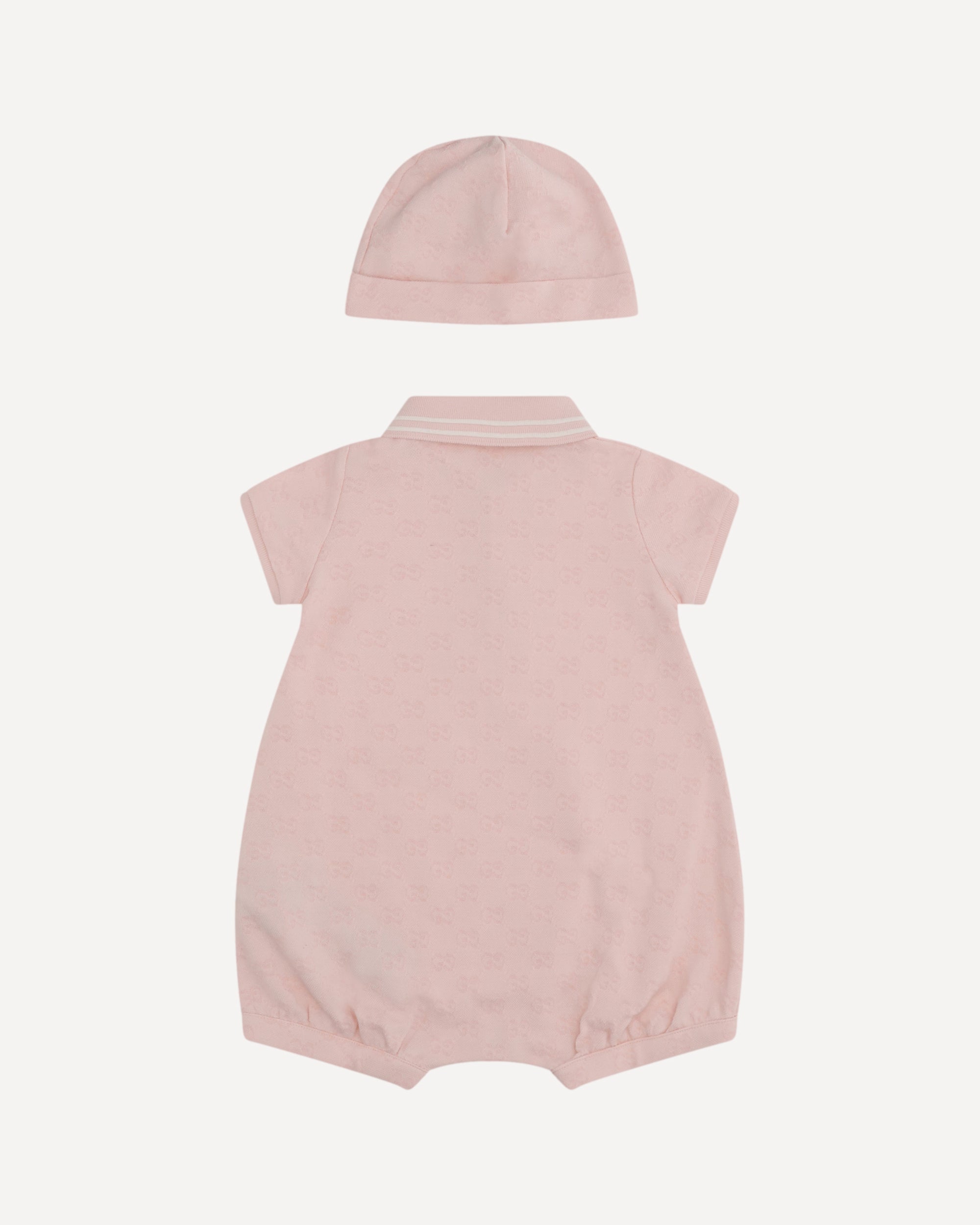 GUCCI Baby GG cotton two-piece gift Set PINK | Base Blu