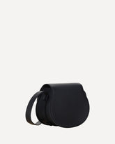 Small Marcie leather Shoulder Bag - BLACK | Base Blu