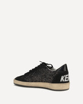 Ball Star Glitter Sneakers - BLACK | Base Blu