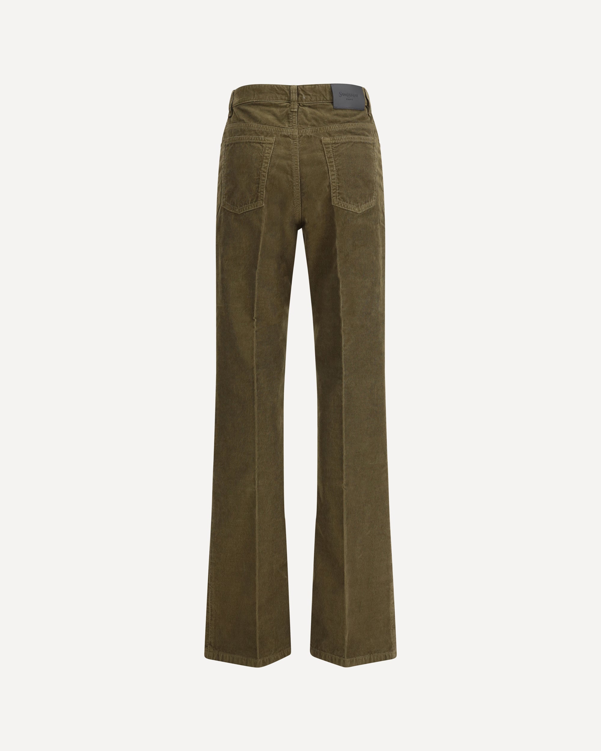 SAINT LAURENT Corduroy Clyde Pants GREEN | Base Blu
