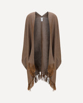 Poncho aperto - MARRONE | Base Blu