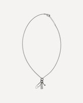 Metal paperclip Necklace - SILVER | Base Blu