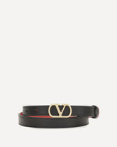 Reversible VLogo Signature Belt - BLACK | Base Blu