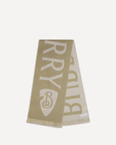 Logo wool Scarf - BEIGE | Base Blu