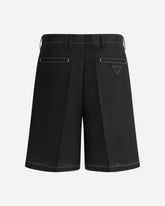 Contrast stitching Shorts - BLACK | Base Blu