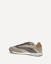 Lace-up suede Sneakers - BEIGE | Base Blu