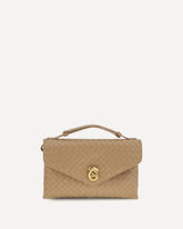 Knot Lock Shoulder Bag - BEIGE | Base Blu