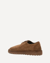 Sancrispa Alta suede Derby Shoes - BROWN | Base Blu