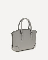 Leather Handbag - GREY | Base Blu