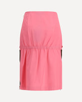 Gonna midi con dettagli zip e vita elasticizzata  - ROSA | Base Blu