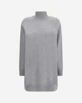 Short Cashmere Sweater Dress - GREY | Base Blu
