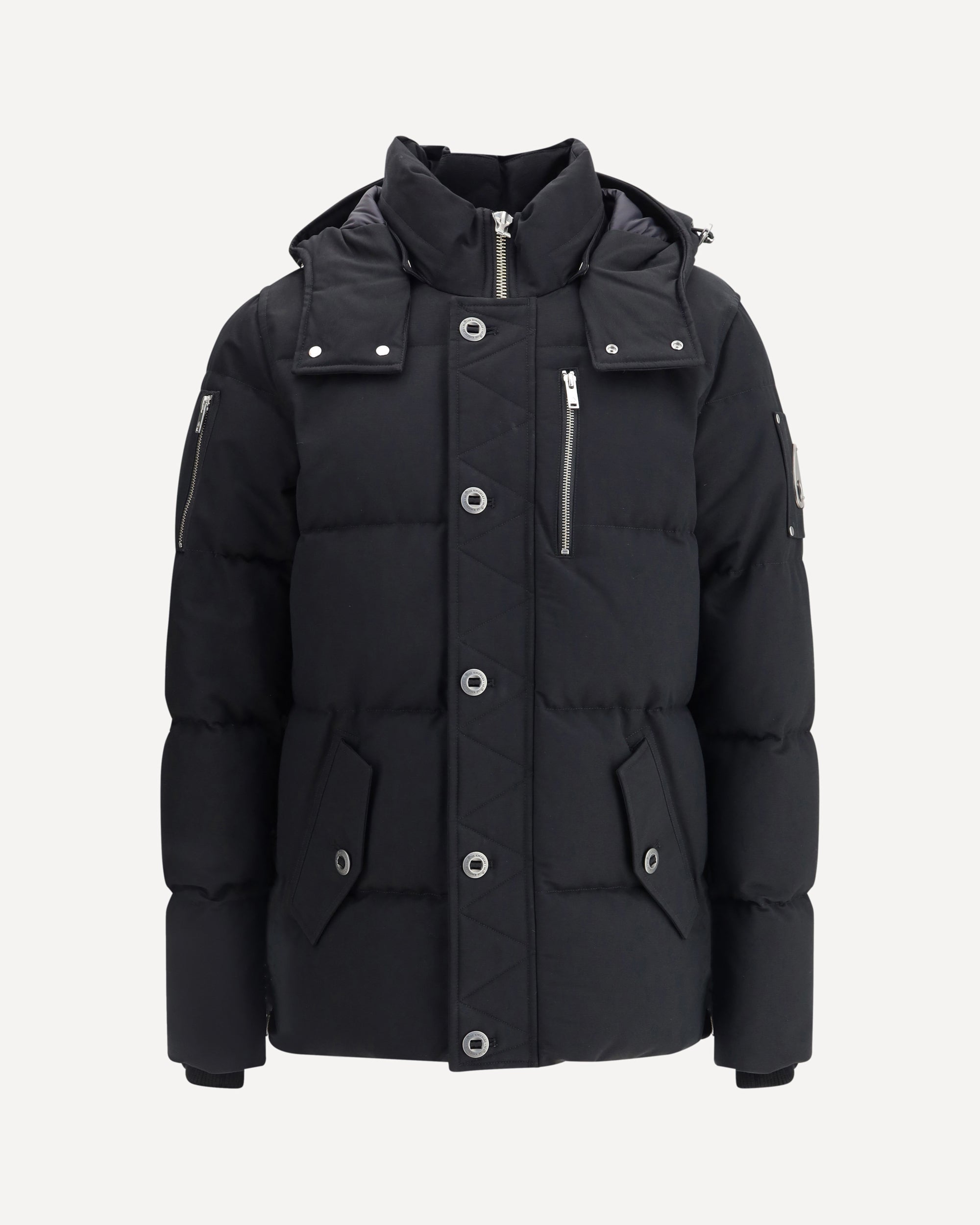 MOOSE KNUCKLES メンズダウンジャケット3Q MOOSE KNUCKLES Original 3Q Down Jacket BLACK | Base Blu
