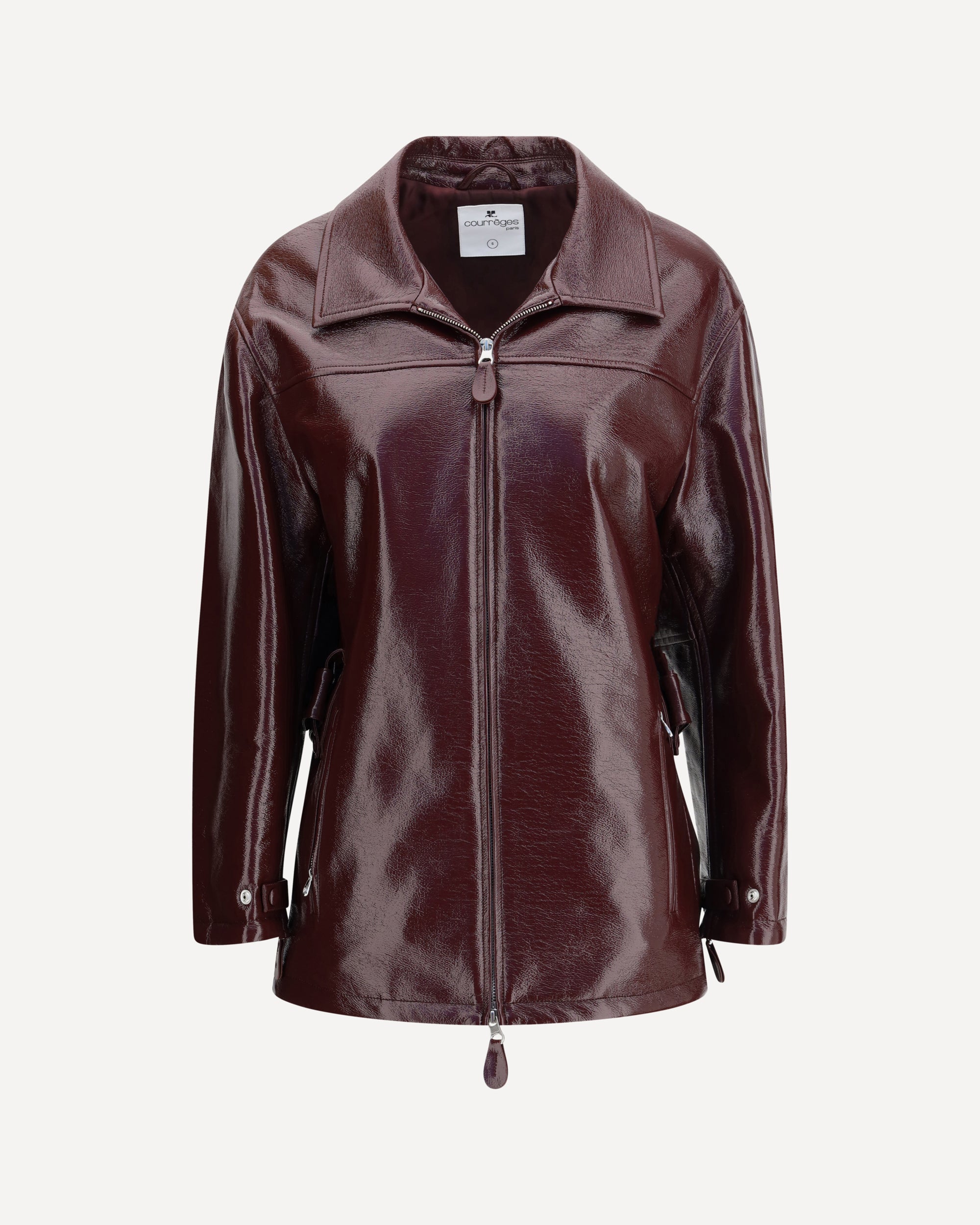 COURRÈGES Vinyl Jacket BORDEAUX | Base Blu