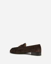 Suede Loafers - BROWN | Base Blu
