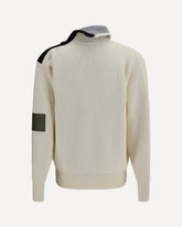 High-neck wool Sweater - WHITE | Base Blu