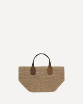 Raffia Tokyo Tote Bag - BEIGE | Base Blu