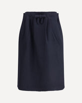 Chevron Wool midi Skirt - BLUE | Base Blu