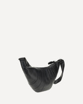 Croissant medium Shoulder Bag - BLACK | Base Blu