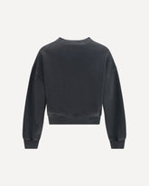 Dollar Loose Crew Vintage Sweatshir - BLACK | Base Blu