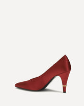 Gianni satin Pumps - RED | Base Blu