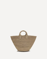 Raffia Handbag - BEIGE | Base Blu