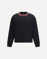 Neck logo Sweatshirt - BLACK | Base Blu