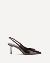 Décolleté slingback in vernice - BORDEAUX | Base Blu