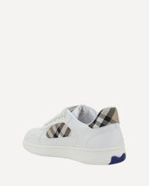 Leather Sneakers - WHITE | Base Blu