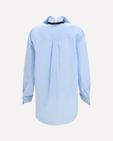 Shirt with elasticated collar - LIGHT BLUE | Base Blu