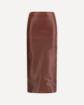 Fitted pencil Skirt - BROWN | Base Blu